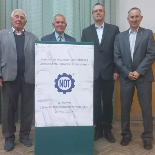 od lewej kol. Benedykt Rogala, członek SIMP, kol. Witold Rozłucki, kol. Dariusz Stecki